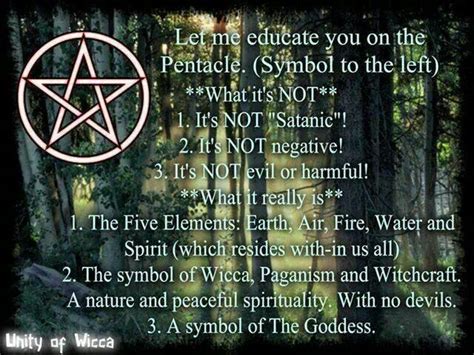 Symbolism behind the Wiccan pentacle